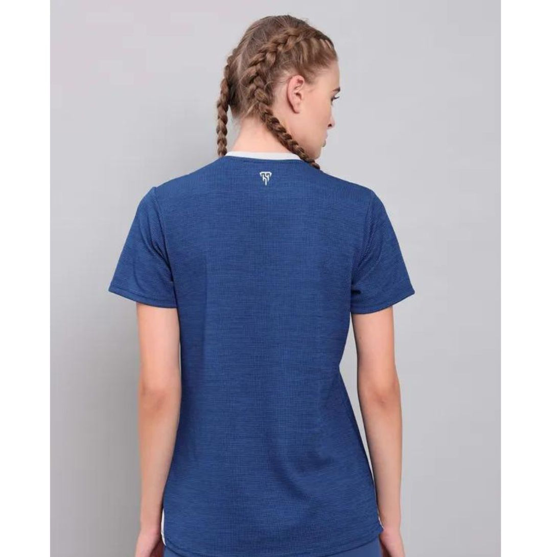 Technosport Women's Active Running T-Shirt-W121(Denim)