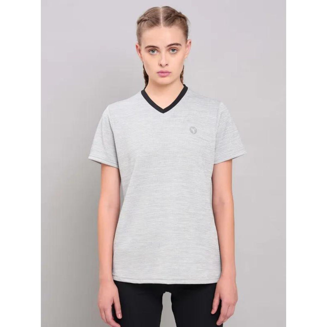 Technosport Women's Active Running T-Shirt-W121(Light Grey)