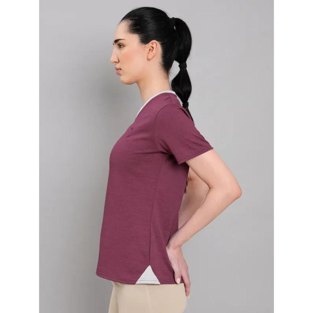 Technosport Women's Active Running T-Shirt-W121(Raspberry Radience)