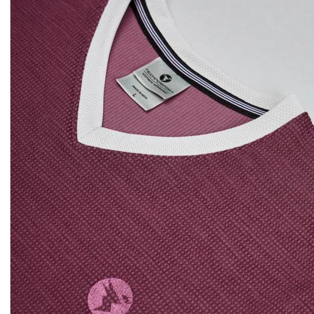 Technosport Women's Active Running T-Shirt-W121(Raspberry Radience)