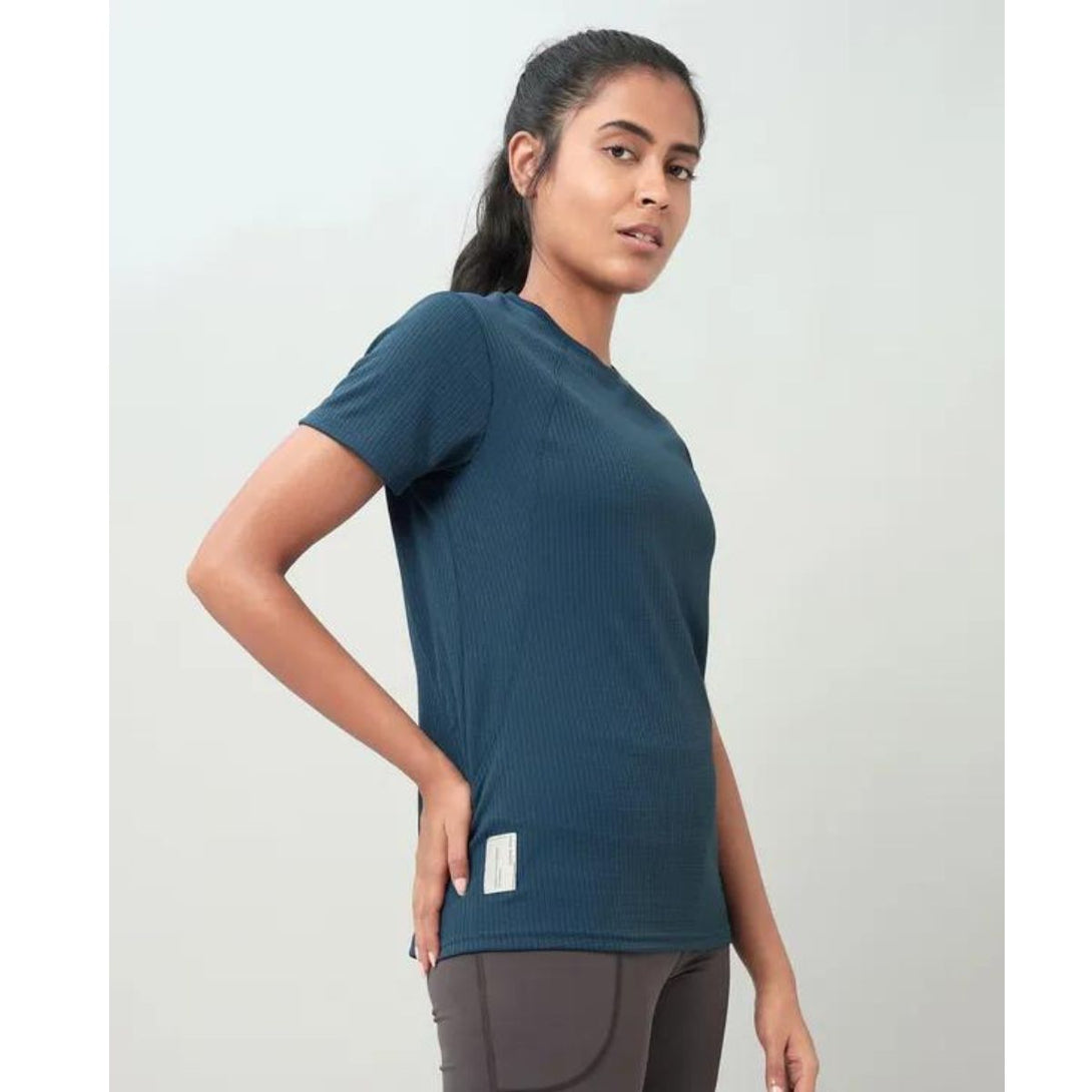 Technosport Women's Active Running T-Shirt-W123(Indigo)
