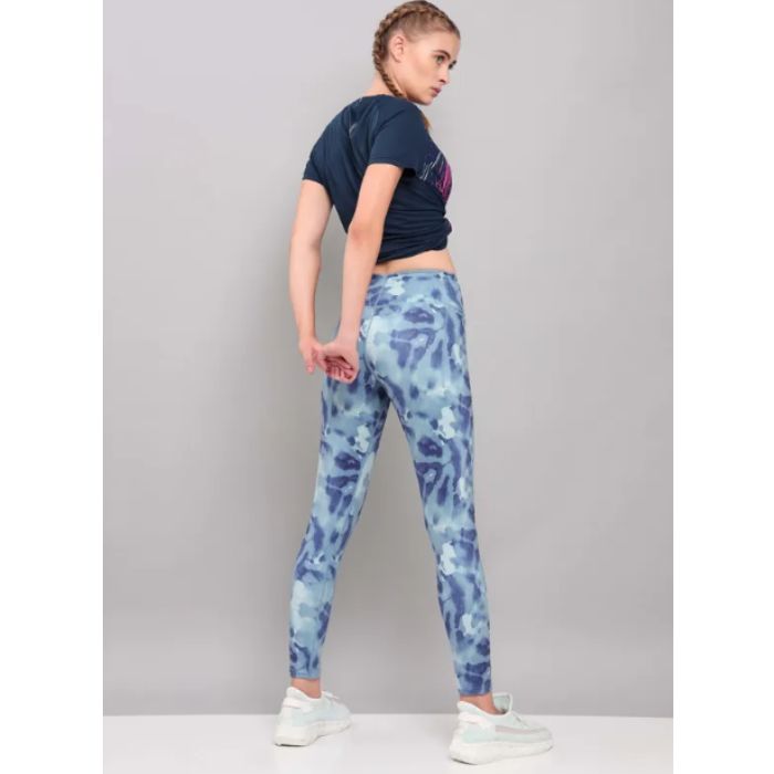 Technosport Women's Active Starry Night Running Tights-W110 (Alluring Azure)