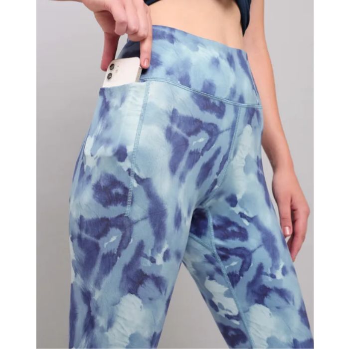 Technosport Women's Active Starry Night Running Tights-W110 (Alluring Azure)