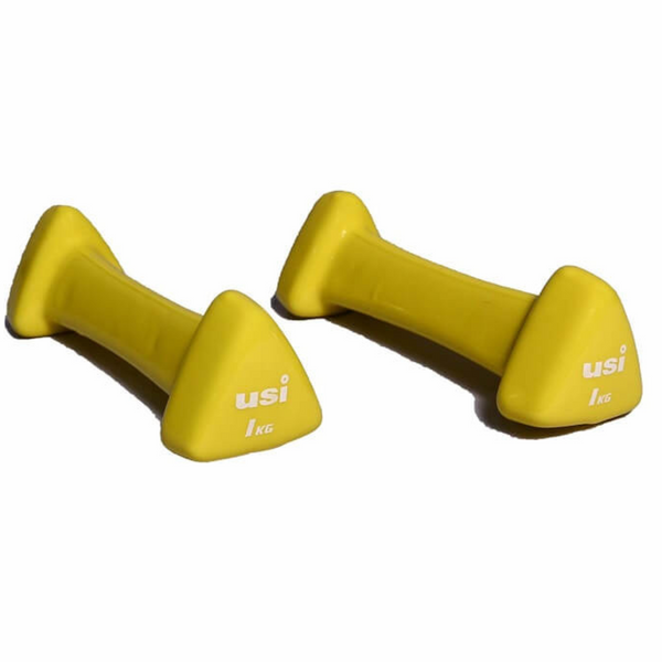 USI Hand Weight Vinyl Dumbbells- 1Pair