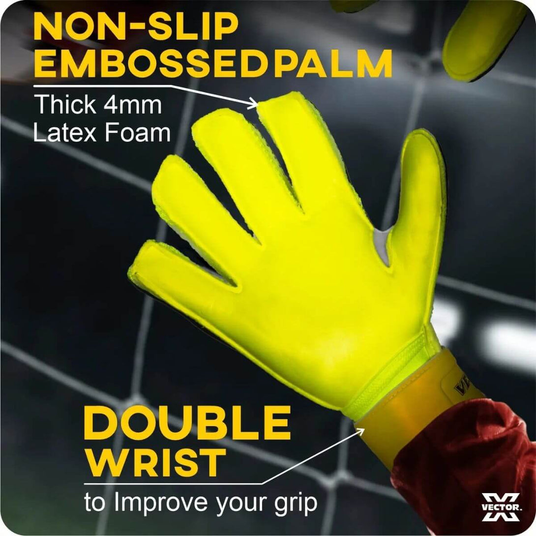 Vector X Quantum Grip Football GoalKeeper Gloves