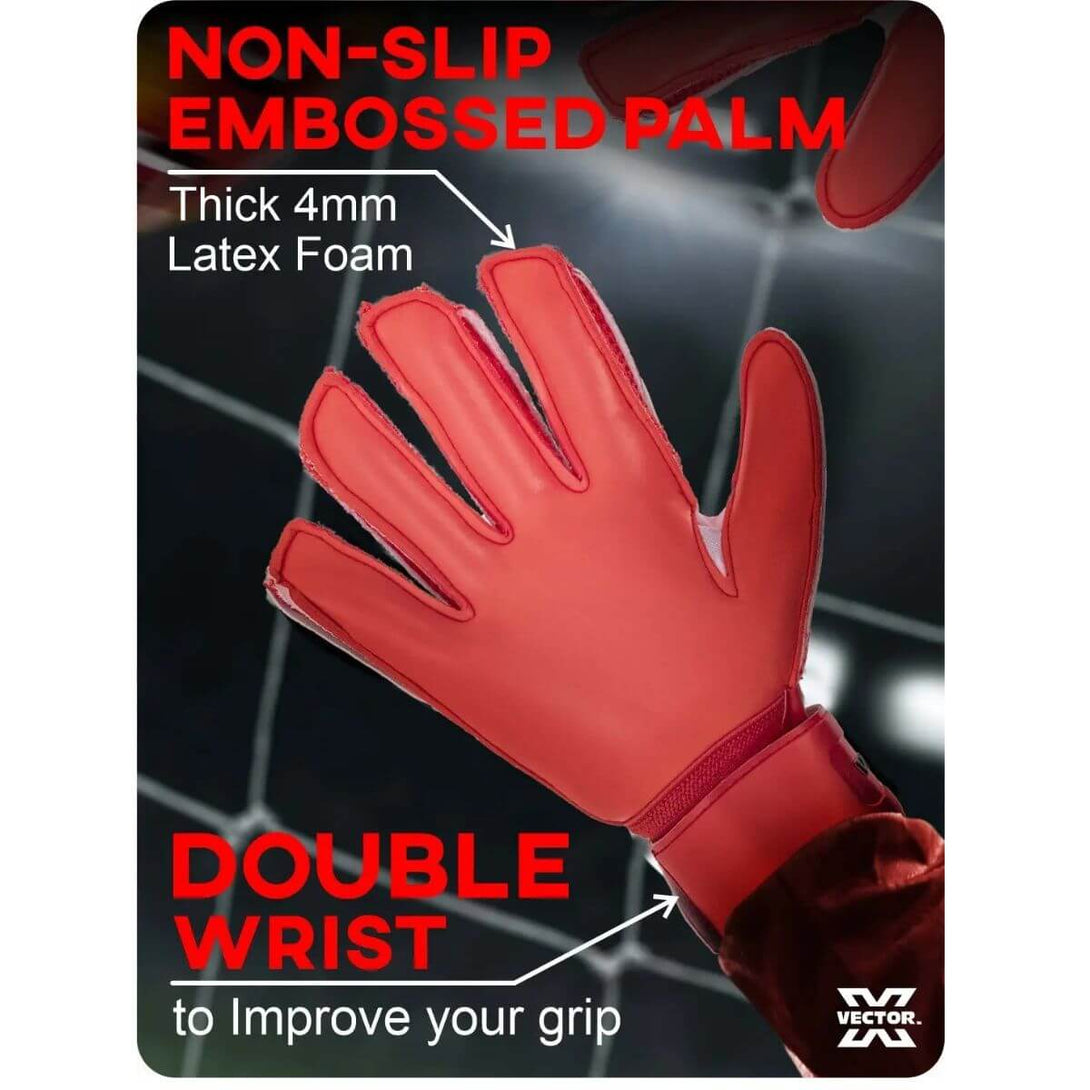 Vector X Quantum Grip Football GoalKeeper Gloves