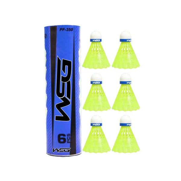 WSG 350 Nylon Badminton Shuttlecock (1 Tube-6 Cocks)