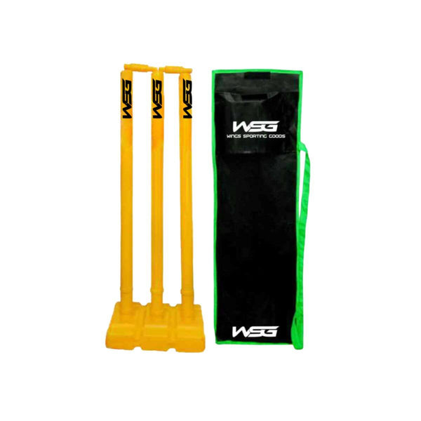 WSG Large Plastic Cricket Wicket Set With Cover