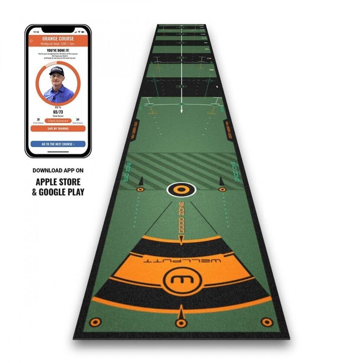 Wellputt Advanced Green Golf Putting Mat 13ft / 4m – Sportswing.in