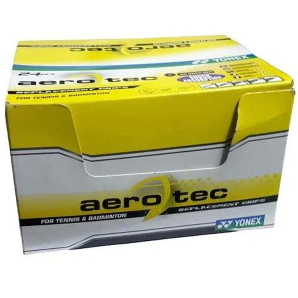 Yonex Aerotec 6668SE Badminton Grip & Tennis Grip-Pack of 24 Grips (Assorted)
