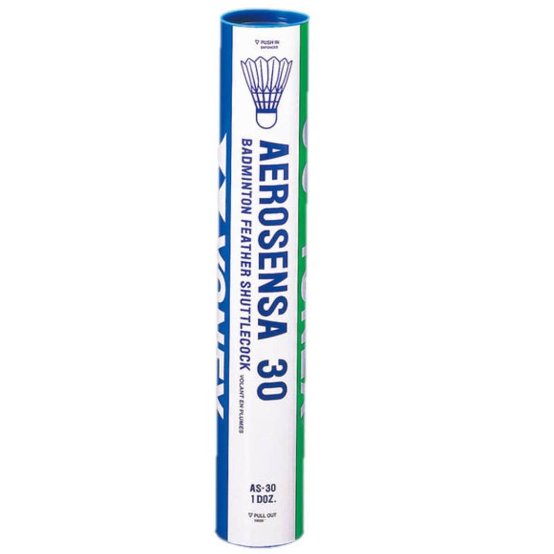 Yonex Aerosensa 30 Badminton Feather Shuttlecock (1Tube,12 Shuttlecock)