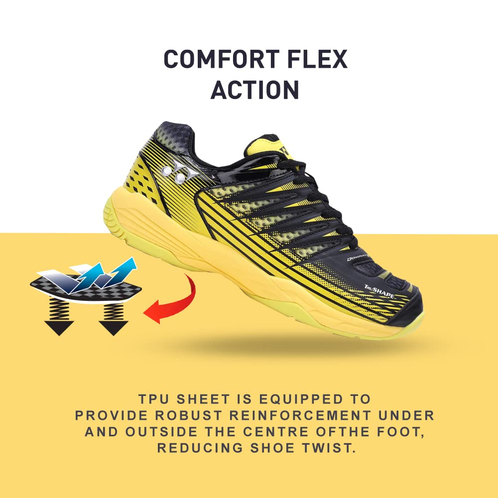 Yonex Tour Dominant 2 Mens Badminton Shoes (Black NeonYellow)