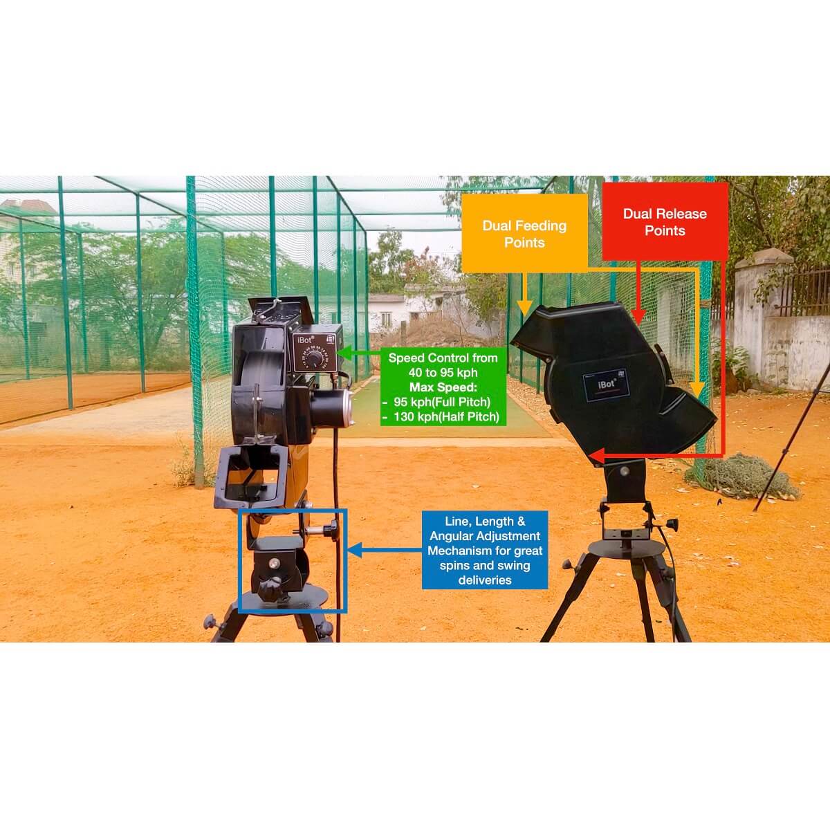 Leverge iBot Pro Bowling Machine – Sportswing.in