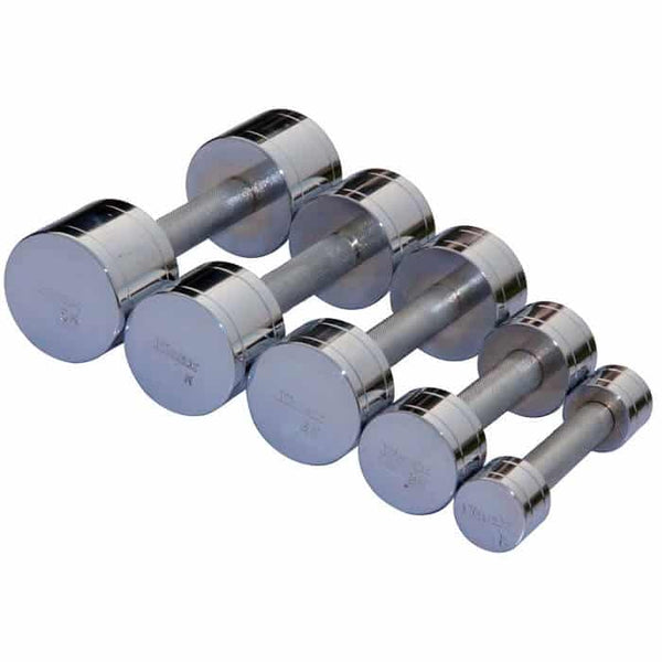 Vinex Chrome Plated Weight Training Dumbells (Pair)