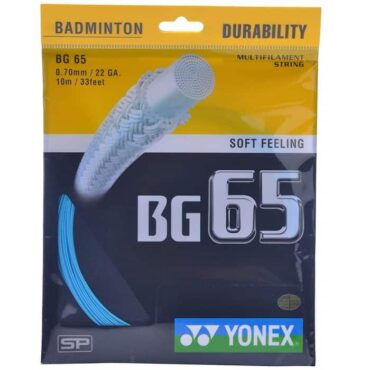 Yonex BG 65 Badminton String (Per 2 String )(Turquoise)