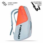 Head Radical 6R Combi Tennis Racket Bag (GreyOrange) (2)