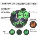 Vector-X Street Soccer Football- Orange/Green (Size-5)