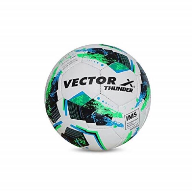 Vector-X Thunder Rubberized Football -Green (Size 5)