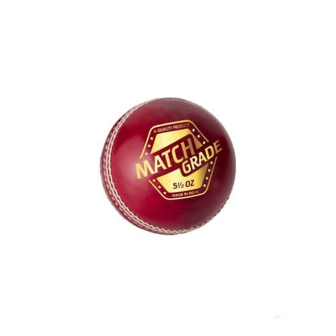 DSC Match Grade Leather Cricket Ball (Red)