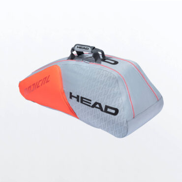 Head Radical 9R Supercombi Tennis Racket Bag (Grey/Orange)