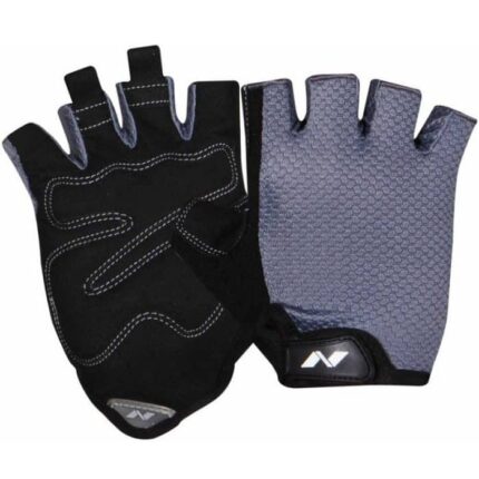 Nivia Phython Micro Fiber Sued-Super Stretch Sports Gloves(Grey)