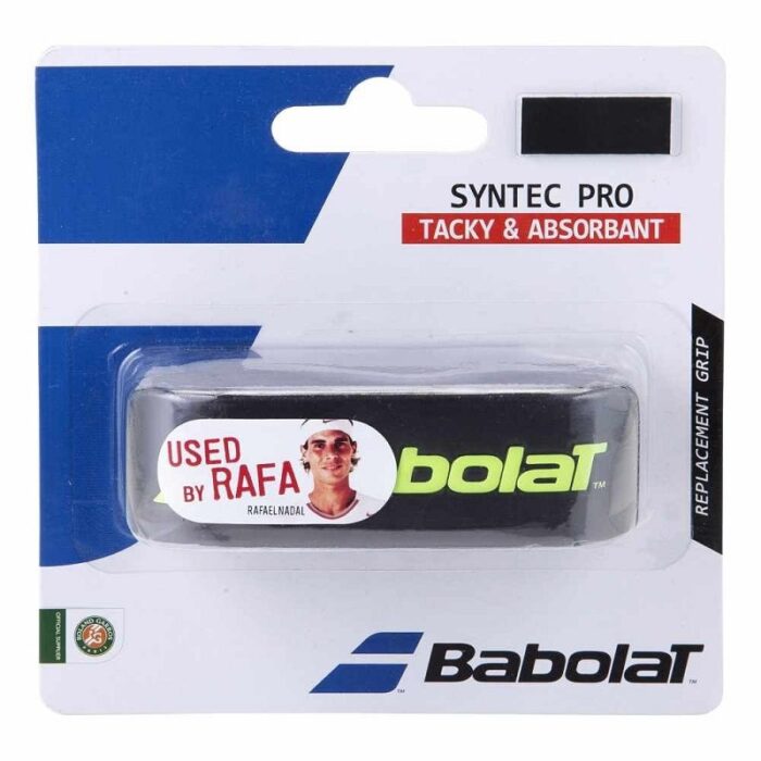 Babolat Syntec Pro X1 Tennis Replacement Grip (Black Pack of 6)