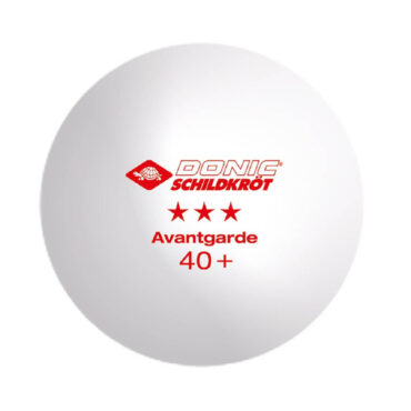 Donic Avant Grade 3 Star 40+ Table Tennis Balls (1 Dozen, White)