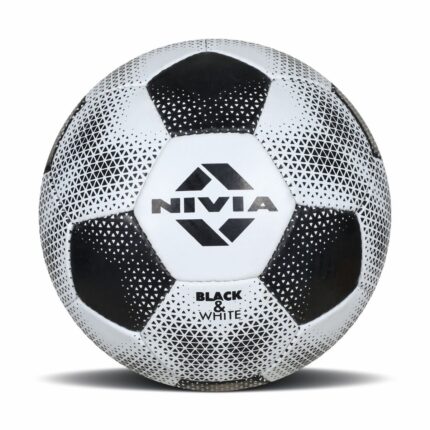 Nivia Black and White Football Siz5