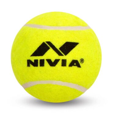 Nivia Cricket Tennis Balls 12 Balls (Yellow)