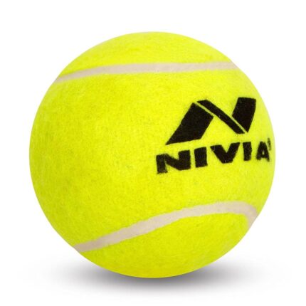 Nivia Cricket Tennis Balls 12 Balls (Yellow)