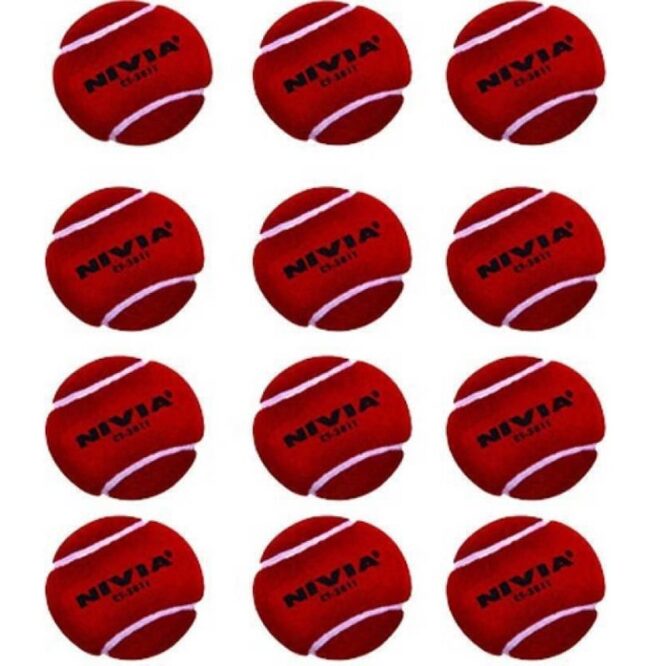 Nivia Cricket Tennis Balls(Pack of 1)(12 Balls)