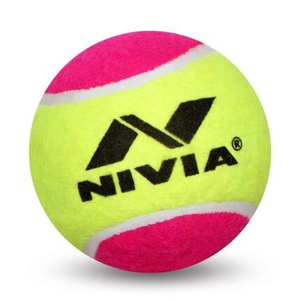 Nivia Cricket Tennis Balls 12 Balls (Multi Colour)