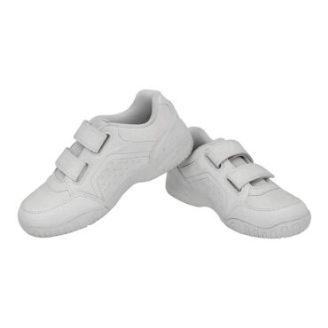 Nivia School Shoes Velcro Kids (White-412)