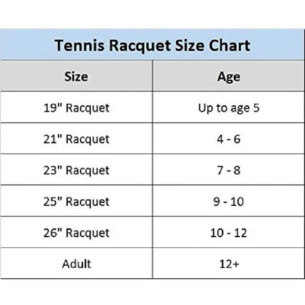 wilson racquet size chart