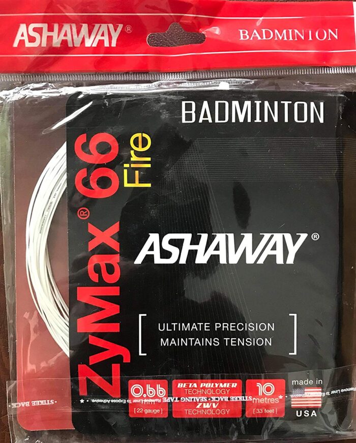 Ashaway Zymax 66 Fire Badminton Strings(0.66mm)