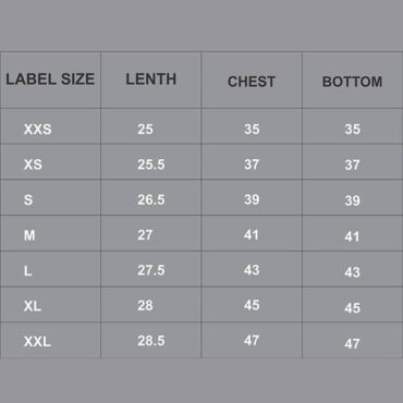 donic clothing womens&girls size chart
