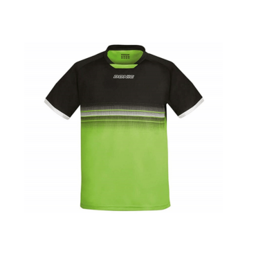 Donic Draft Flex(Polo) Black/Neon Green Mens T-Shirts Table Tennis