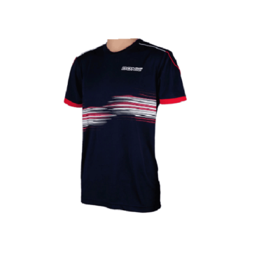 Donic Race Flex(Polo) Black/Red Mens T-Shirts Table Tennis