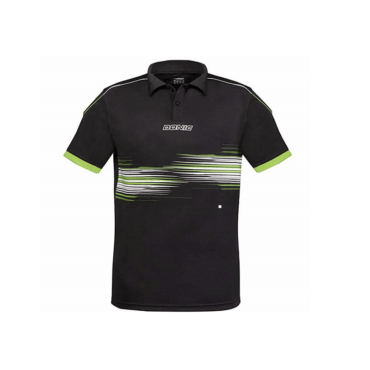 Donic Raceflex (Polo) Black/Green Boys T-Shirts Table Tennis