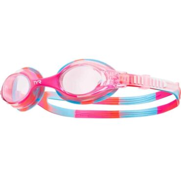 TYR SWIMPLE Tie Dye Kids Goggles Clear/Pink/Blue
