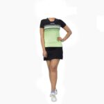 Donic Draft Girls T-Shirts Table Tennis (Black&Neon Green)