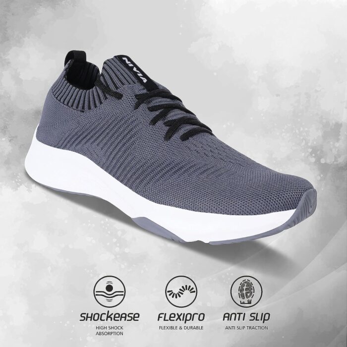 Nivia Endeavour 2.0 Running Shoes -Grey