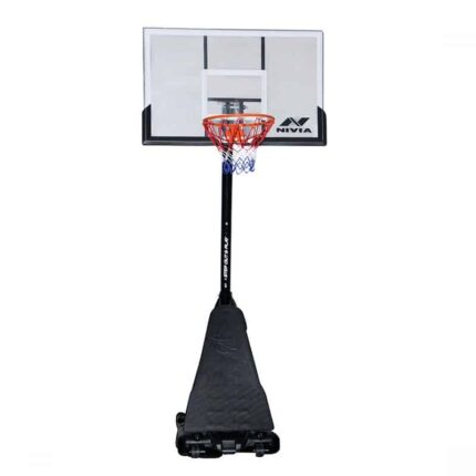 Nivia Pro Dunk Portable Basketball Set with Acrylic Board (130X80cm) Basketball Board