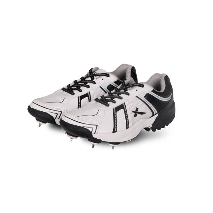 Vector X Target Half Spike Cricket Shoes (White/Black)