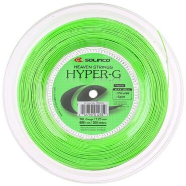 Solinco Hyper G 16L Tennis String Reel (200 m/1.25 mm)(Neon Green)