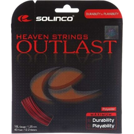 Solinco Outlast 16L Tennis String(Red)