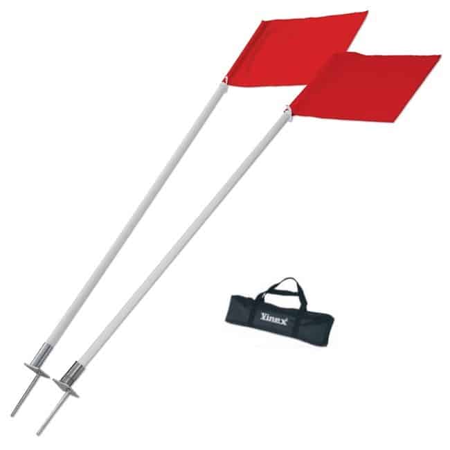 Vinex Gold 100 Corner Flags Spring (With carry bag)