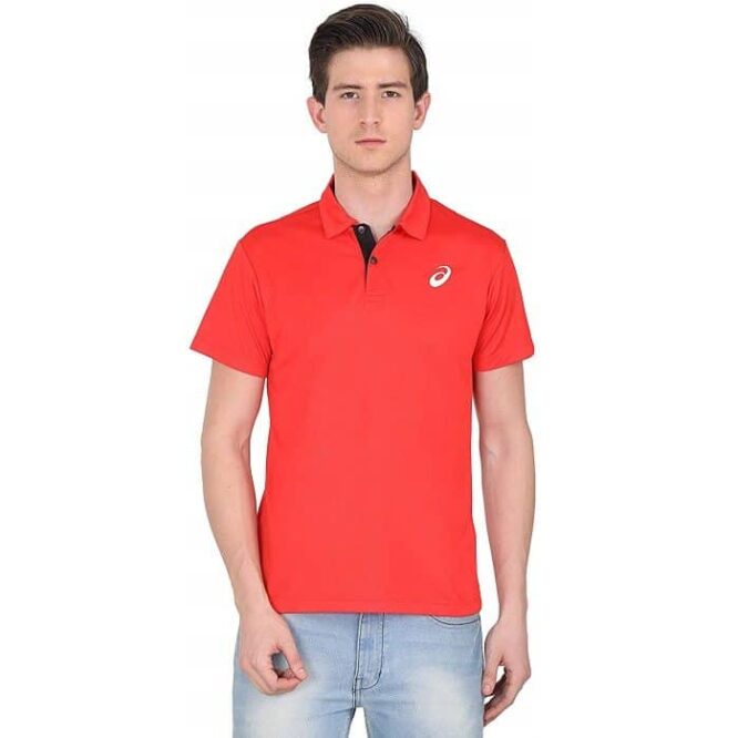 Asics Polo T-Shirt (Feiry Red/Performance Black)