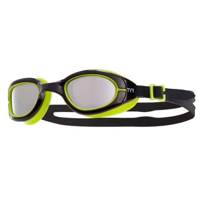 TYR Special Ops 2.0 Junior Polarized Swim Goggle(Black/Lime Green)