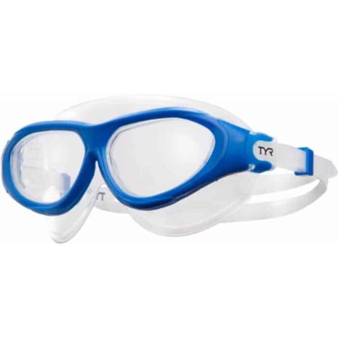 TYR Flex Frame Swim Mask ClearBlue1